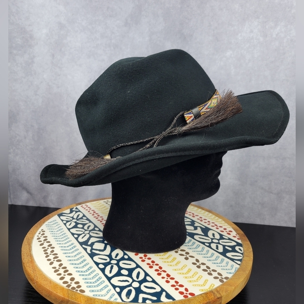 Dorfman Pacific 100% Wool Felt Hat Men's Dakota In Black Size‎ M